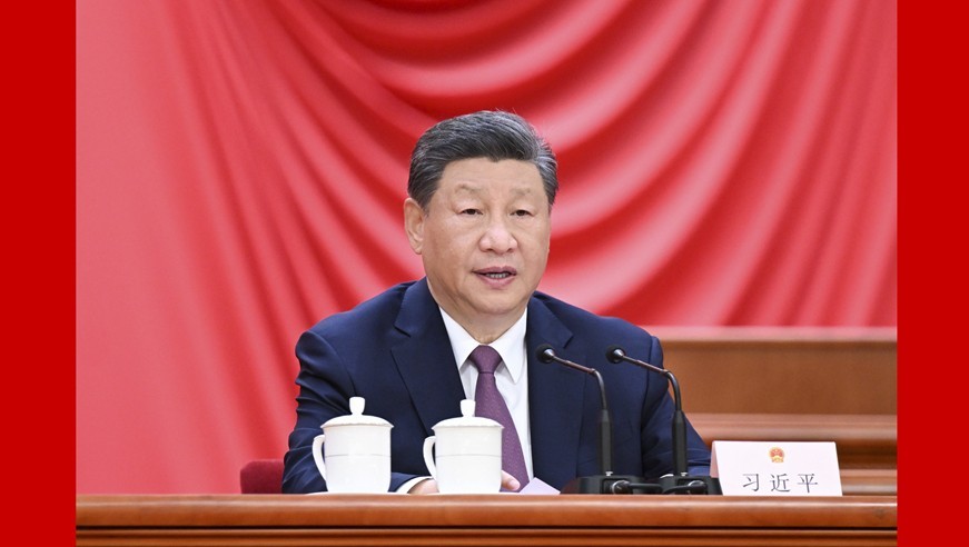  Xi Jinping delivered an important speech at the congress celebrating the 70th anniversary of the founding of the National People's Congress, emphasizing firm road confidence, theoretical confidence, institutional confidence, cultural confidence, and continuing to uphold, improve, and operate the People's Congress system well